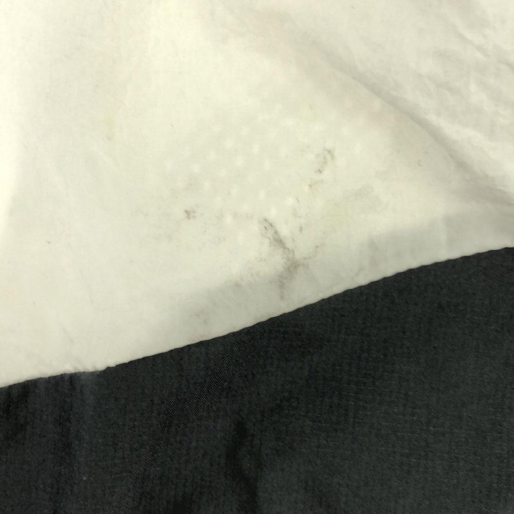 NIKE Swoosh Nylon jacket L White x black Mesh lining Men's Used