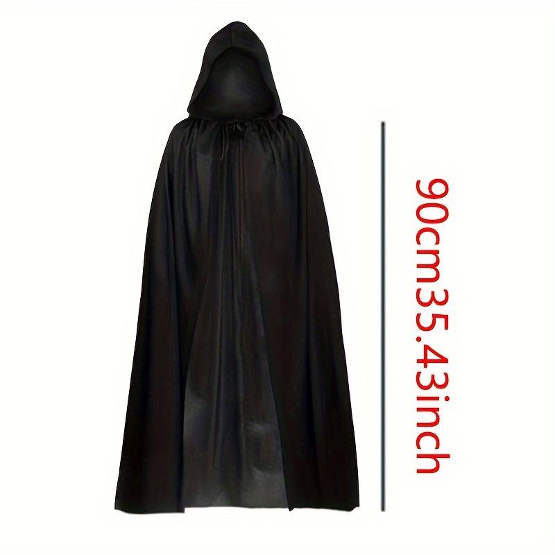 1 pièce Fête d'Halloween Adulte Faucheuse Cape Noire Costumes de Festival Vampire Halloween Sorcier Déguisement Cosplay Accessoires Bleach black