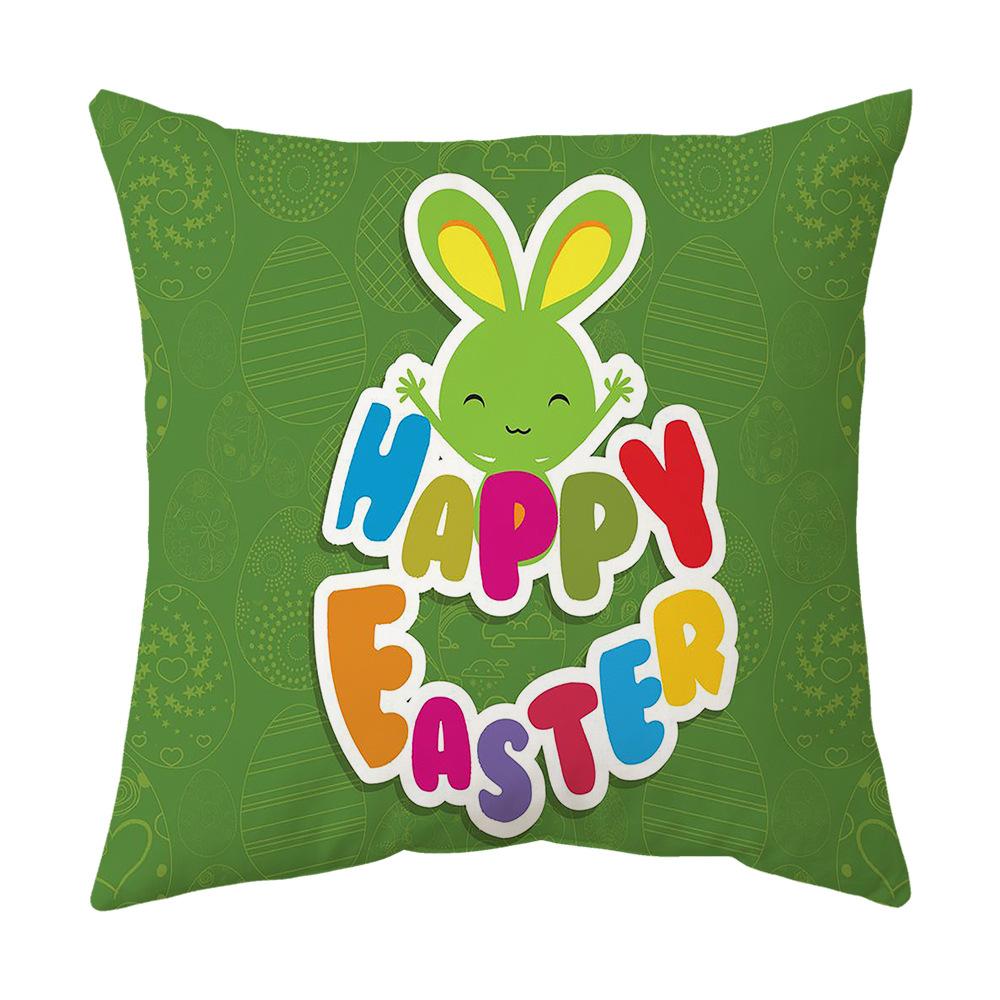 Easter Pillow Cover Cartoon Sofa Cushion Cover Office Waist Cushion Cover