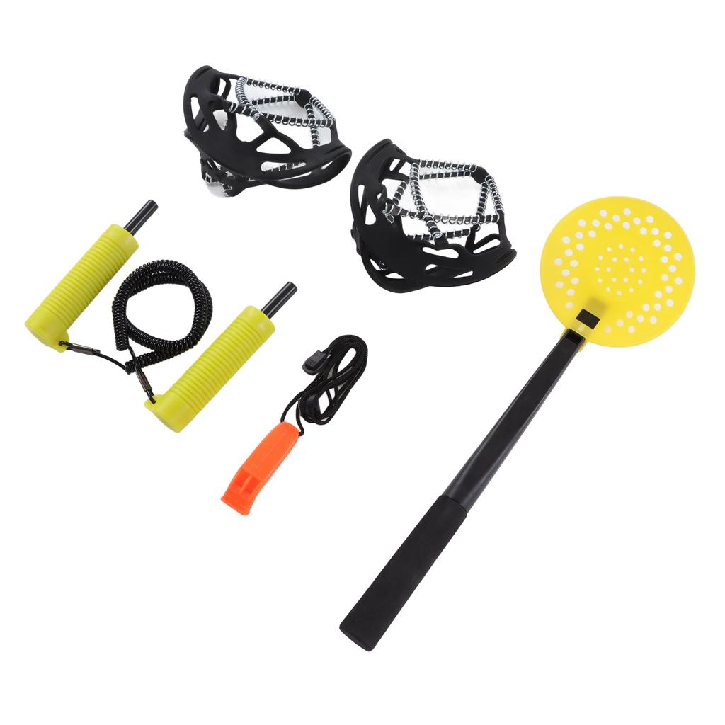 Retractable Ice Safety Picks Non Grip Crampons Spikes Shoe Grip with Whistle Stainless Steel Ice Picks Set for Ice