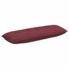 Back Cushion Burgundy Red 140 X 19 X 50 Cm Fabric