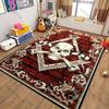 15 Sizes Cool Franc-maçonnerie Printed Carpet Indoor Floor Mats for Bedroom Living Room Kids Room, Office Large Decorative Rugs