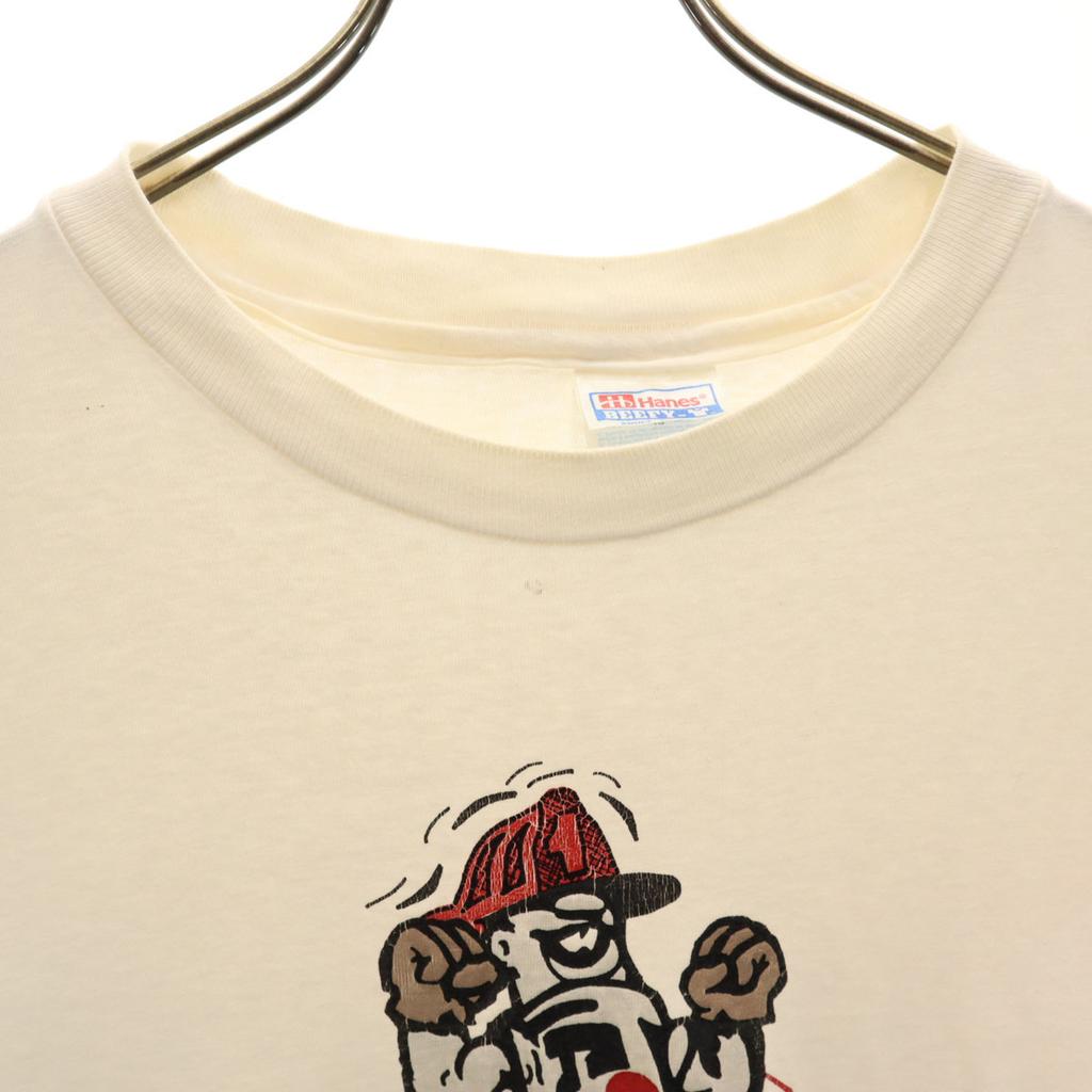 HANES 90s Made In USA Old AJAX Tools Short Sleeve T-shirt Single Stitch Men's Used