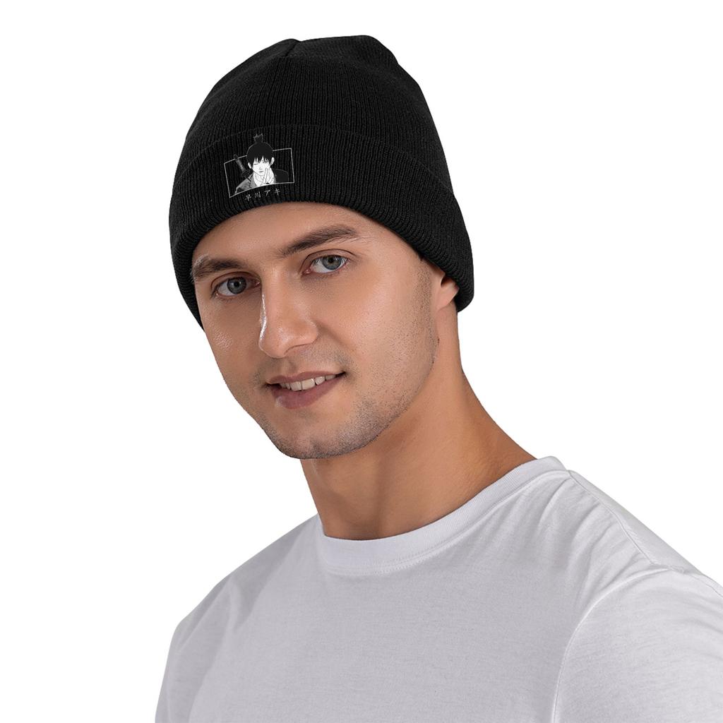 Chainsaw Man Aki Knit Hat Beanie Autumn Winter Hats Warm Acrylic New Anime Manga Cap For Men Women Gifts,
