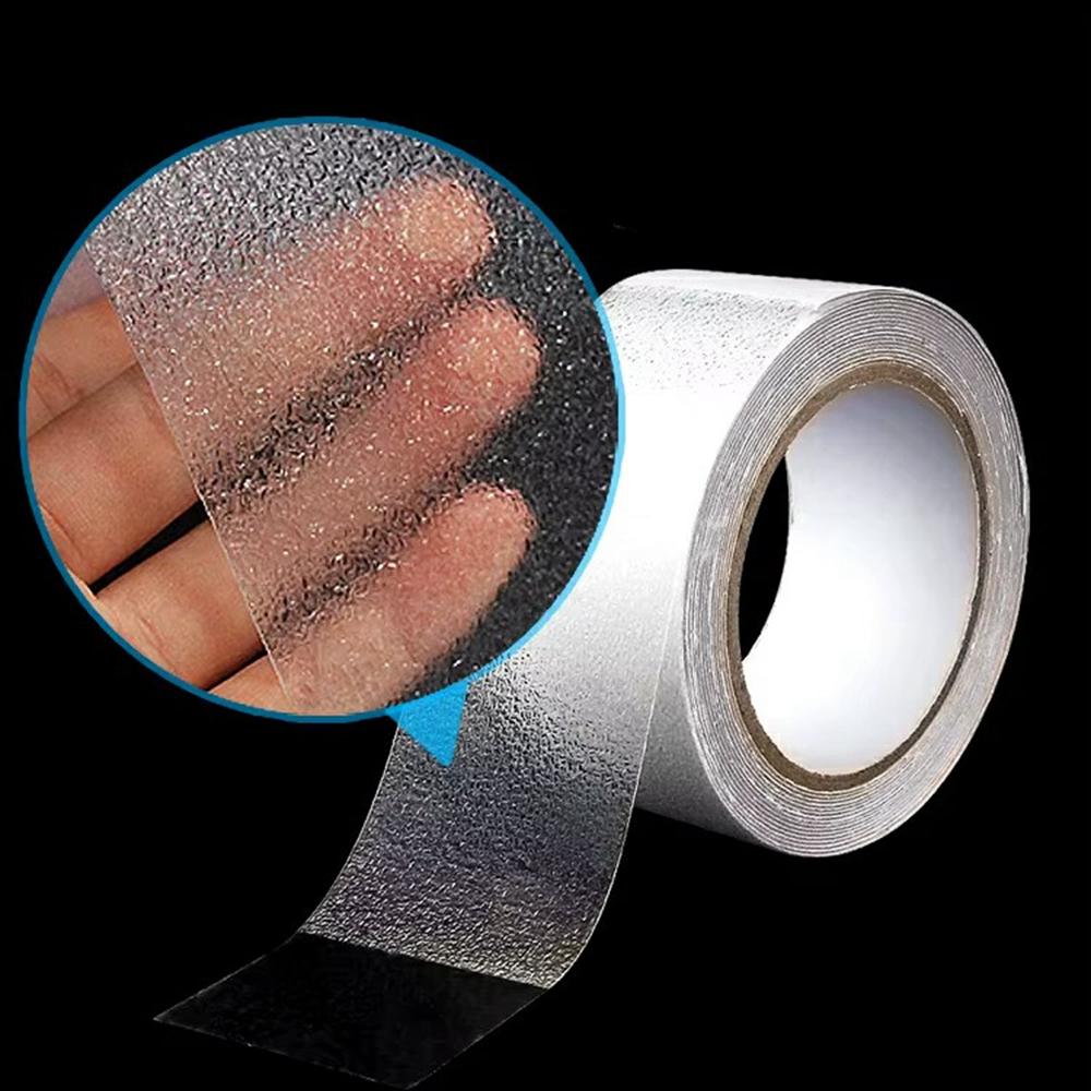 Fita Antiderrapante de PVC 5cm Adesiva Fita de Tração de Segurança Adesivo Interno Externo para Degraus Piso, Comprimento 5m