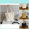 Chic Street Style Canvas Tote Bag For Women 2024 Trendy And Spacious Handbag