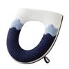 Puan Zipper Color-Block Toilet Seat Cover