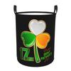 St. Patrick's Day Laundry Basket Foldable Clothes Hamper for Nursery Kids Toys Storage Bin