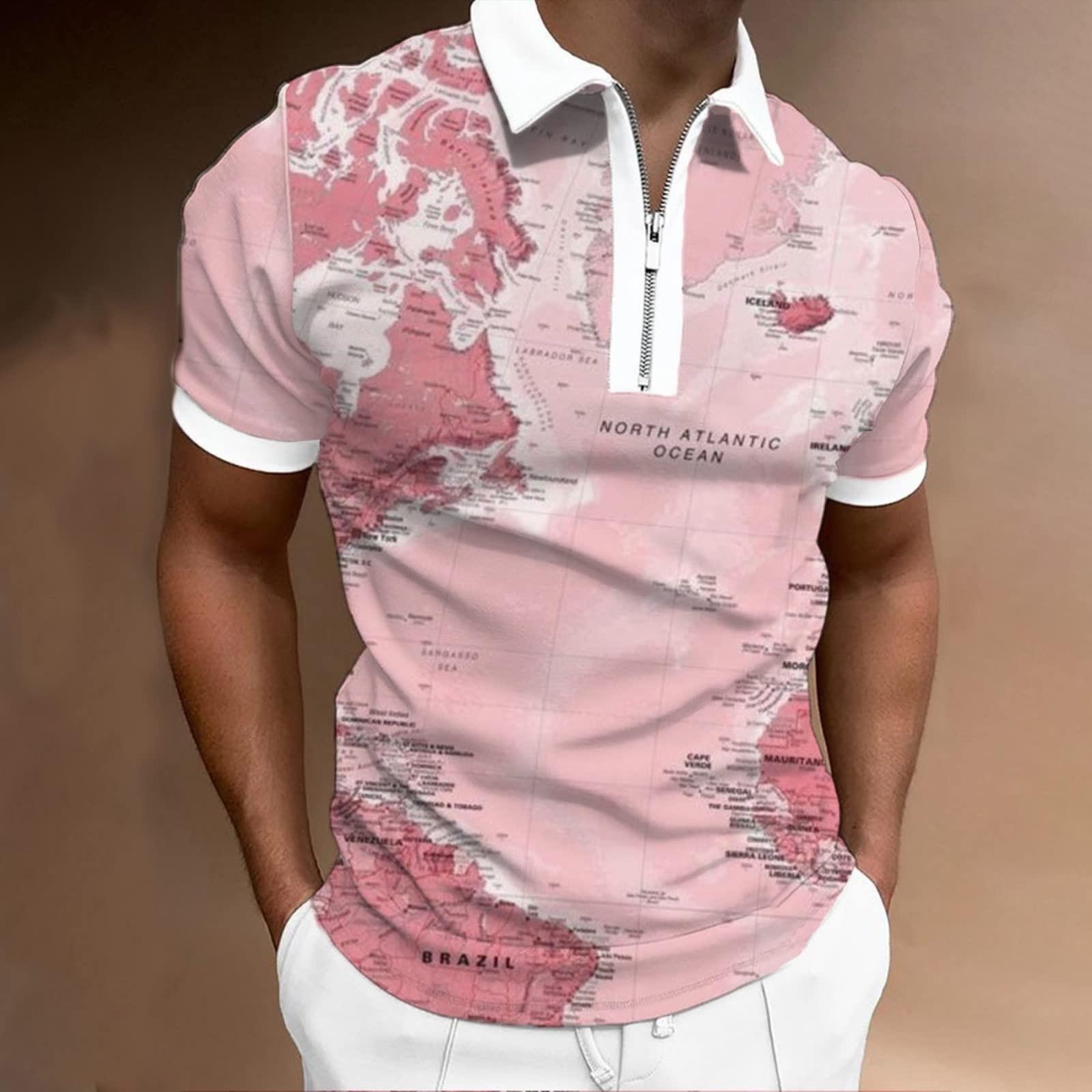 

Мужская рубашка с камуфляжным принтом, с капюшоном, с коротким рукавом, повседневная для весны и лета L розовый