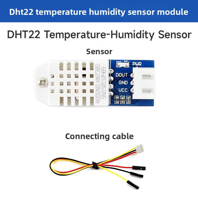 

DHT22/AM2302 Temperature and Humidity Sensor Compatible with Arduino Humidity Accuracy ±2% Low Power Consumption Module