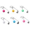 Keychain Pendant Zinc Alloy Texture Golf Charm Lightweight Portable Key Chain Backpack Bag Accessory