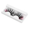 0.98in Color False Eyelashes Wispy Fluffy Pink Ends Dramatic Colored False Eyelashes 670A 5C