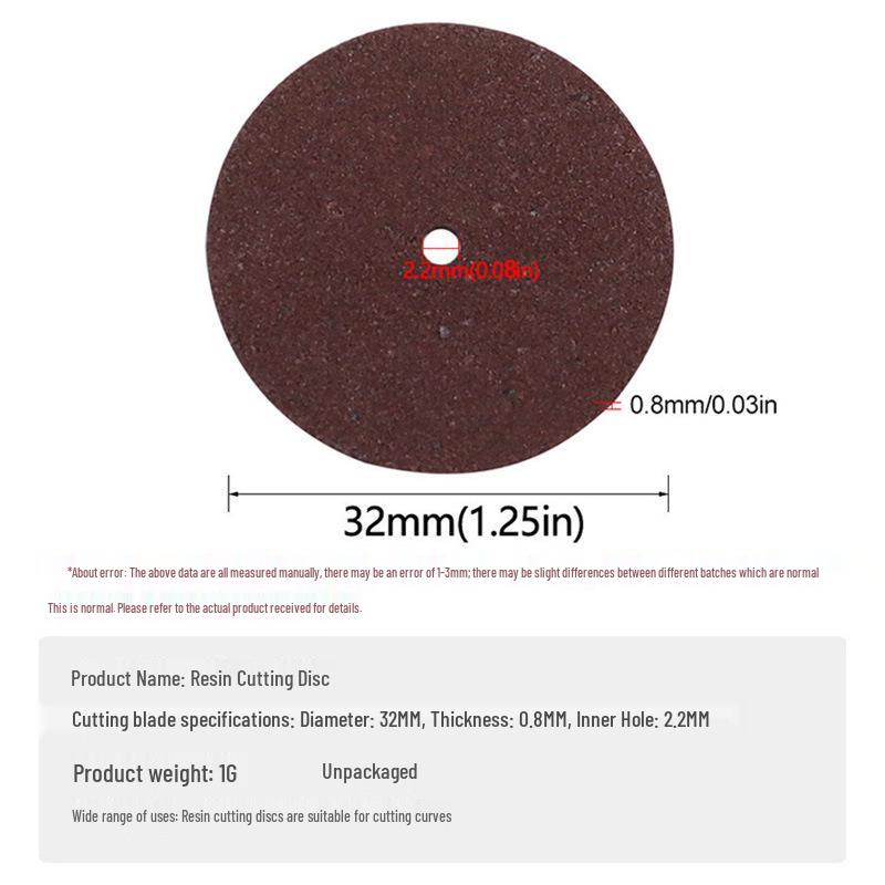 32mm Resin Cutting Blade for Thin Iron & Steel - Double Mesh Saw Accessory