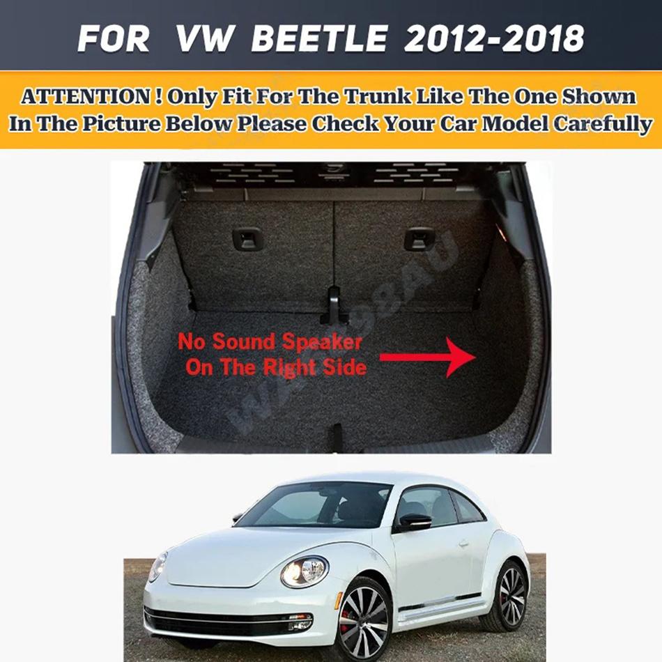 Custom Car Trunk Mat For Volkswagen Beetle 2012 2013 2014 2015 2016 2017 2018 Interior Accessories Durable Leather Carpet