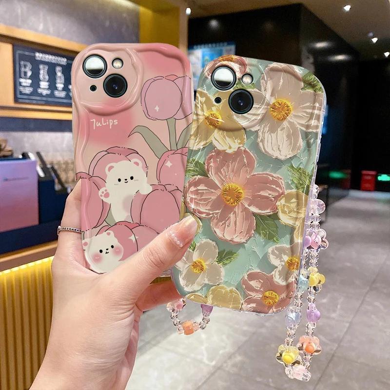 Blumenkette Lanyard Handyhülle Für Infinix Hot 50 40i 30i 20i 20 4G 12 30 9 Play Note 40 Pro Zero 40 30 4G GT 20 Pro Smart 9 8