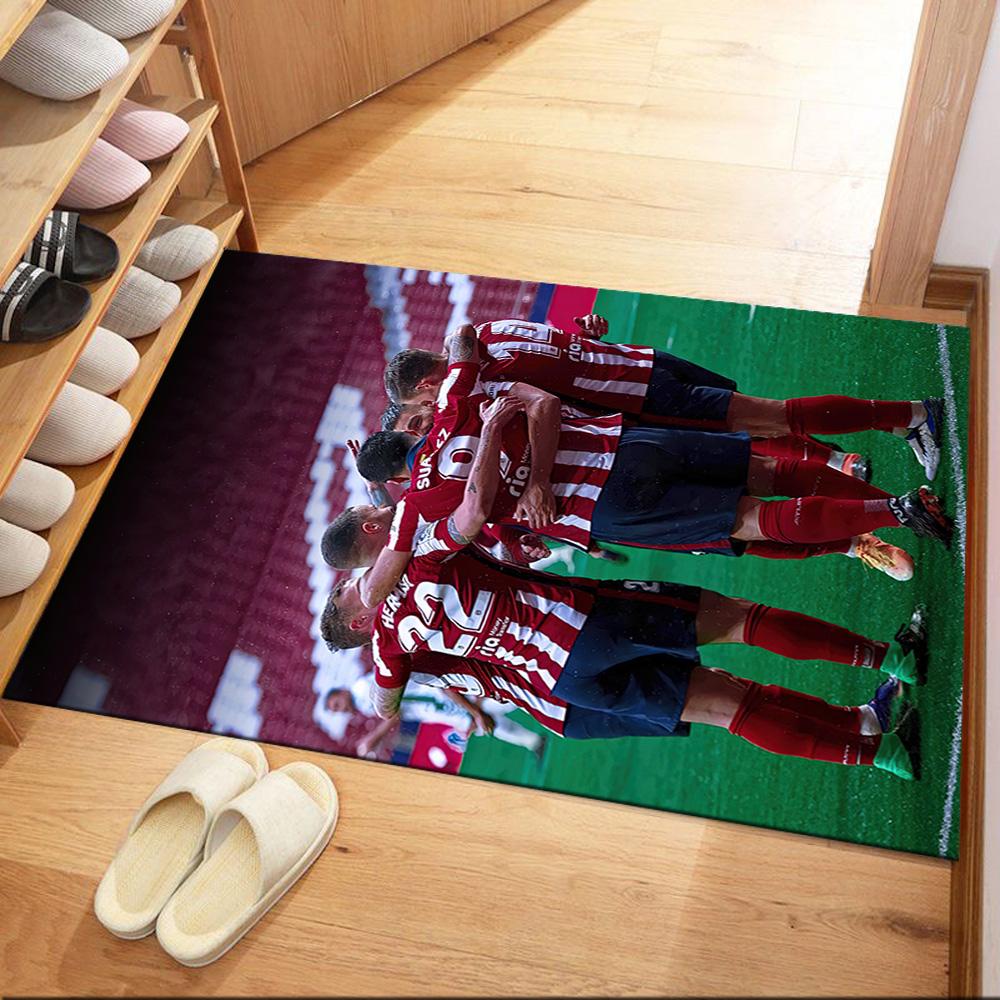 Atletico Madrid Area Rug Suitable For Entryway Playrooms Outdoor Hallway Antislip Carpet Office Home Decor Birthdaychristmas Gift