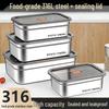 ZISIZ 316 Stainless Steel Food Grade Square Tray