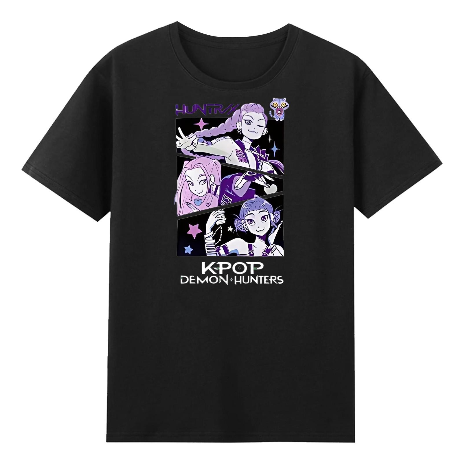 

Унисекс Круглый вырез Повседневный принт Футболка с короткими рукавами Топ XXL чёрный