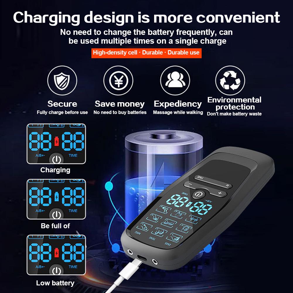 EMS Multifunctional Micro-Current Massage Therapy Device for Muscle Training and Meridian Dredging