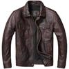Chinese Size Casual Leather Jacket Men Real Cow Leather Retro Vintage Leather Jackets Mens Jackets