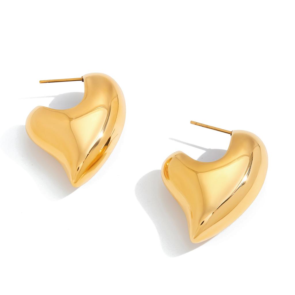 Love stud earrings exquisite earrings jewelry