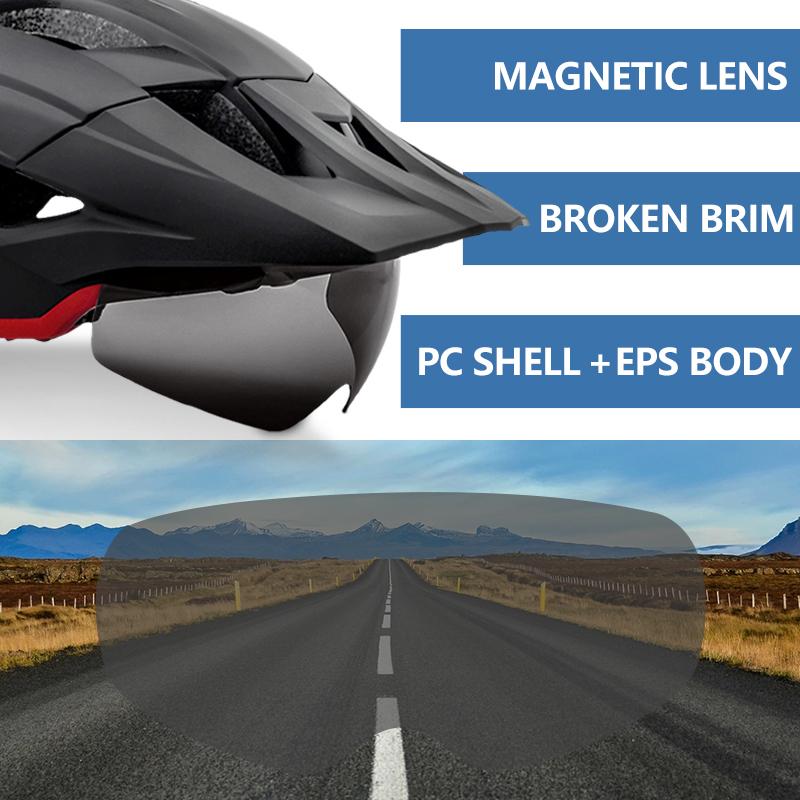 Eastinear's New Adult Bicycle Helmet MTB Ultra-light Outdoor Sports Helmet Men's and Women's Skateboard Mountain Bike Helmet