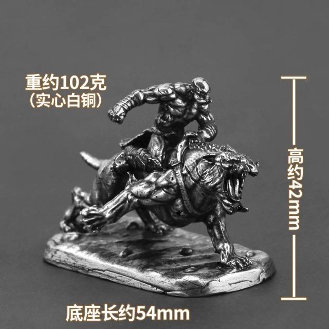 Orc Warrior Knight Soldier Action Figures Metal Model Boys Gifts Board Game Piece Miniature Ornament Accessorie Finished Product