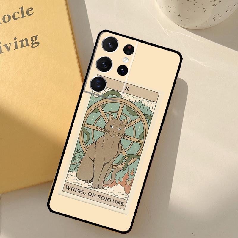 The Empress Tarot Cat Art Print Phone Case For Samsung Galaxy S25 S20 S21 S22 S23 S24 Ultra S9 S10 Plus S25 FE Cover Shell