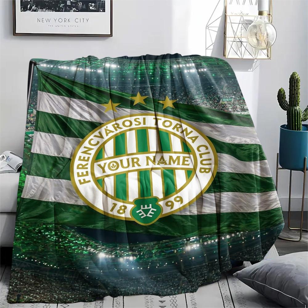 1 Stück Ferencv Rosi Torna Club Fahne Benutzerdefinierter Name Gemustert Flanell Decke Geeignet für Alle Jahreszeiten Für Heimdeko Wärme Und Komfort Geschenke Feiertagsgeschenk