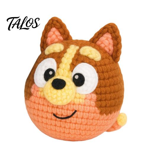 Kit de Crochet pour Poupée Chiot, Kit DIY Animal Mignon pour Débutants, Artisanat Chien pour Adultes Soulagement du Stress, Cadeau Fait Main Fil