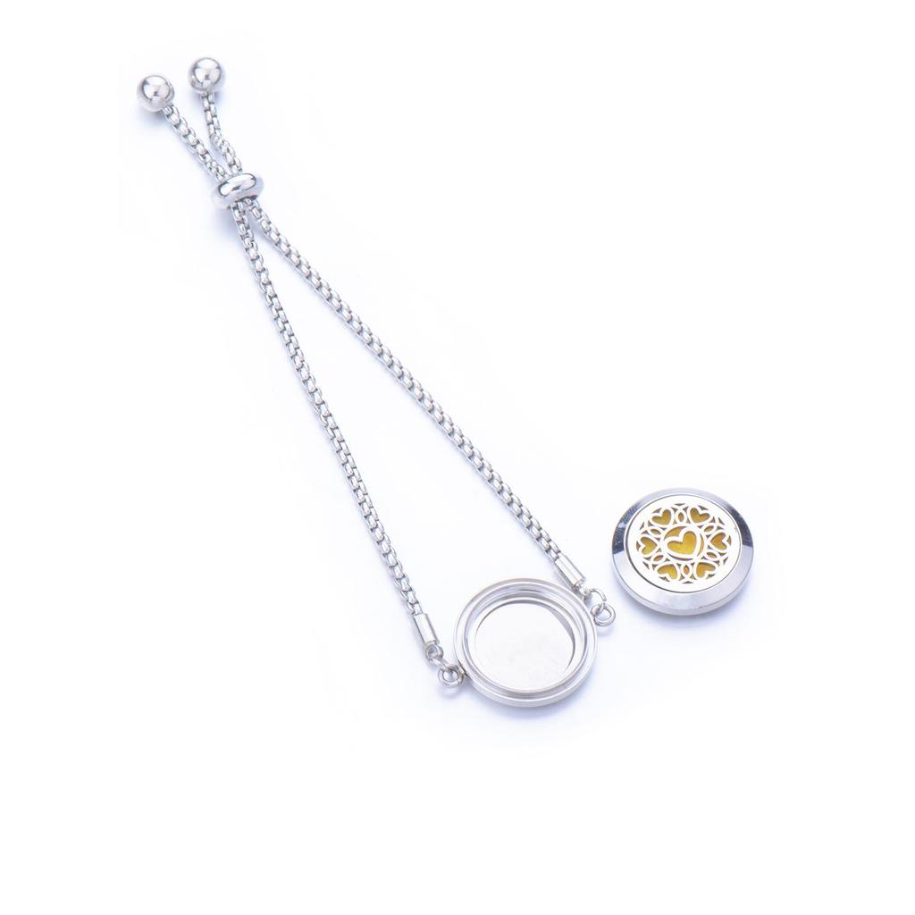 Women's Openable Titanium Steel Essential Oil Diffuser Bracelet