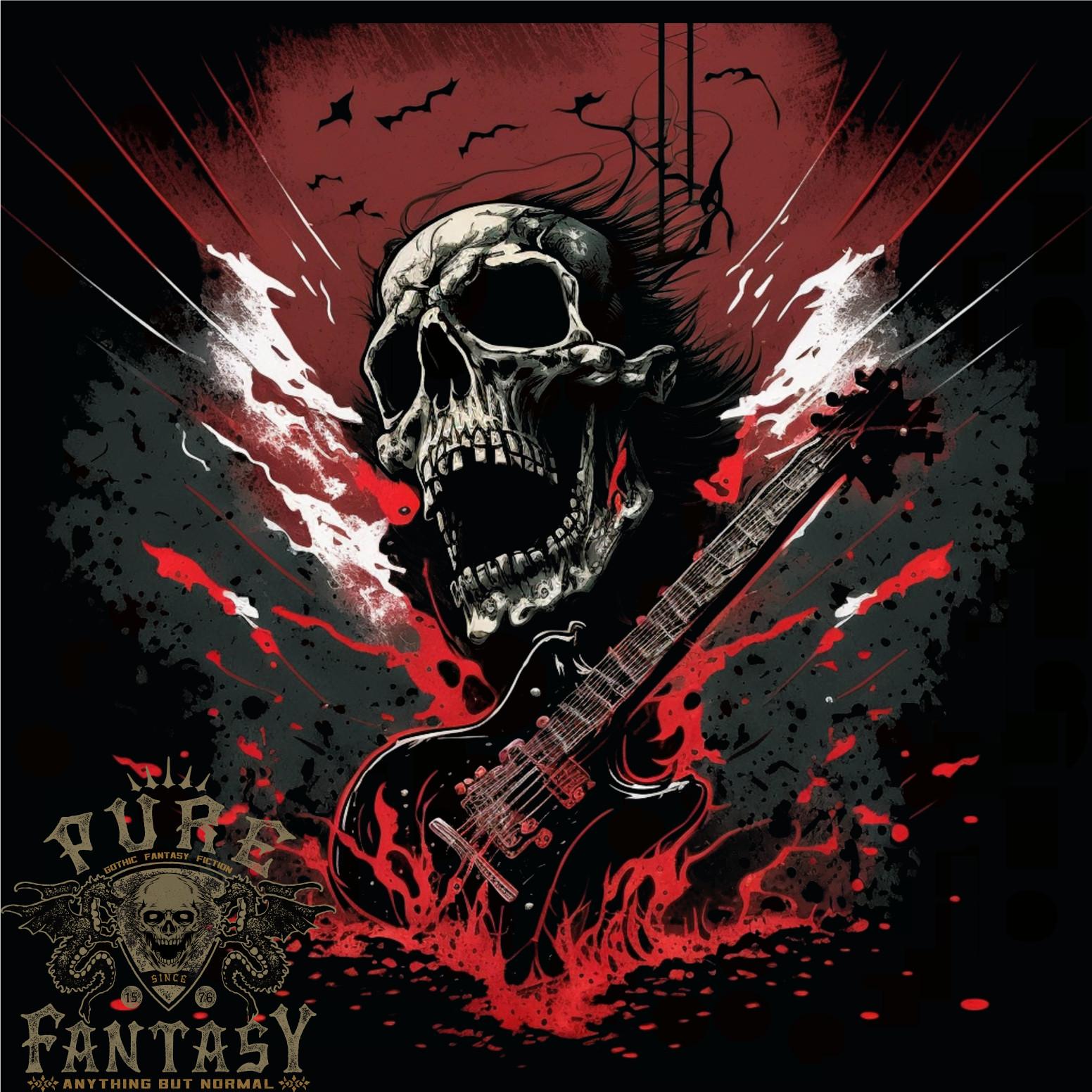 26 Electric Guitar Skull Heavy Metal Rock Music Mens T-Shirt 100% Cotton Unisex T-Shirt XXL