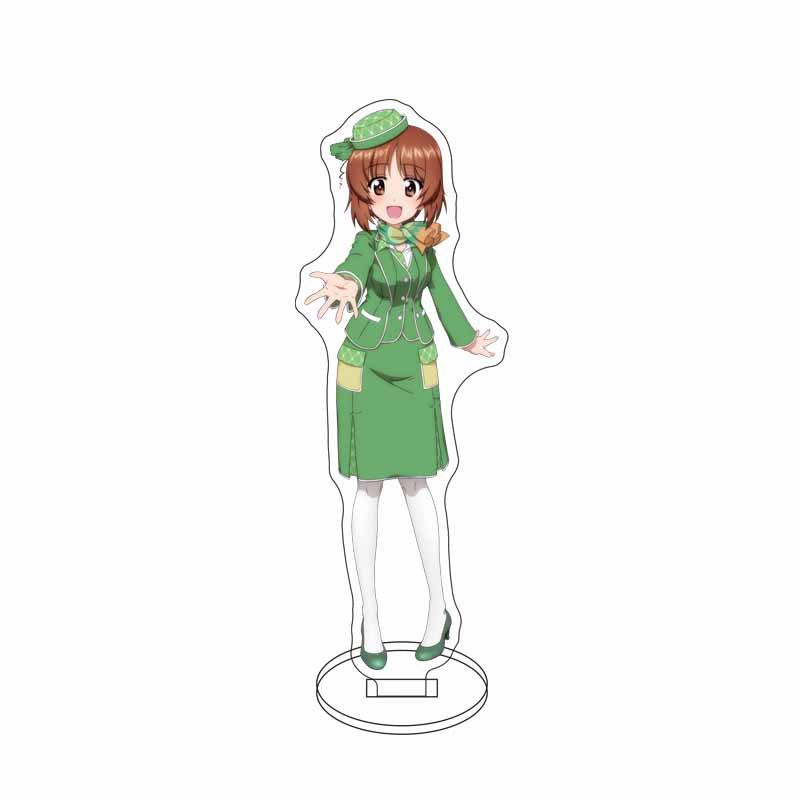 GIRLS und PANZER Nishizumi Miho Isuzu Hana Acrylic Stand Model Plate Keychain Desk Decoration Friends Gift Figure Display