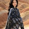 Bohemian Ethnic Style Women's Shawl: European & American Travel Photography Cape/Cloak