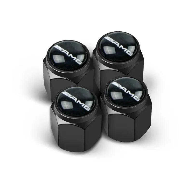 

GLC GLB 4pcs Metal Car Wheel Tire Valve Caps Stem Case Covers For Mercedes benz W203 W204 W205 W210 W211 W212 W164 W176 CLA CLS