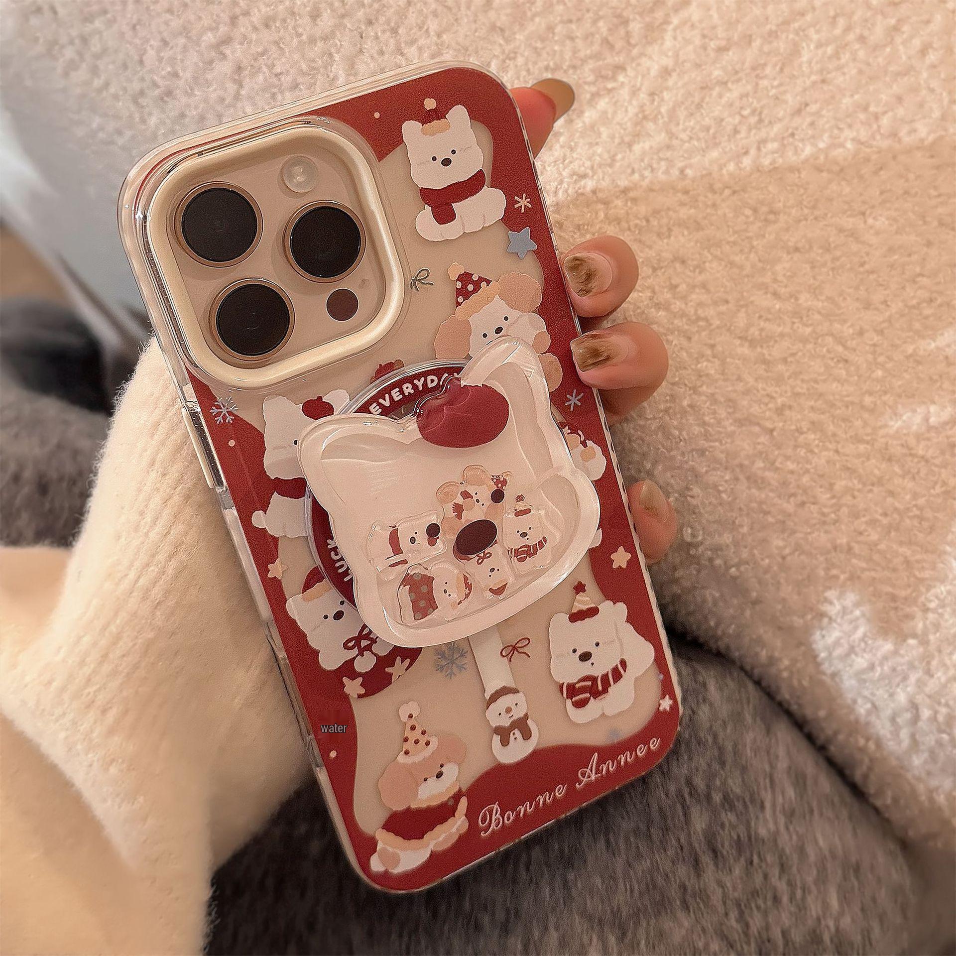 

Магнитный ТПУ чехол серии Carnival Puppy Night с защитой от падений для iPhone 16 Pro Max/15 Pro 13