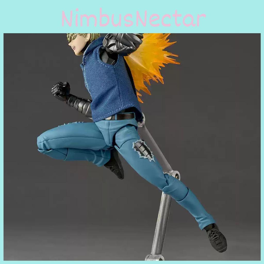One Punch Man Saitama Genos Pvc Articulated Figure With Dynamic Pose For Collectors