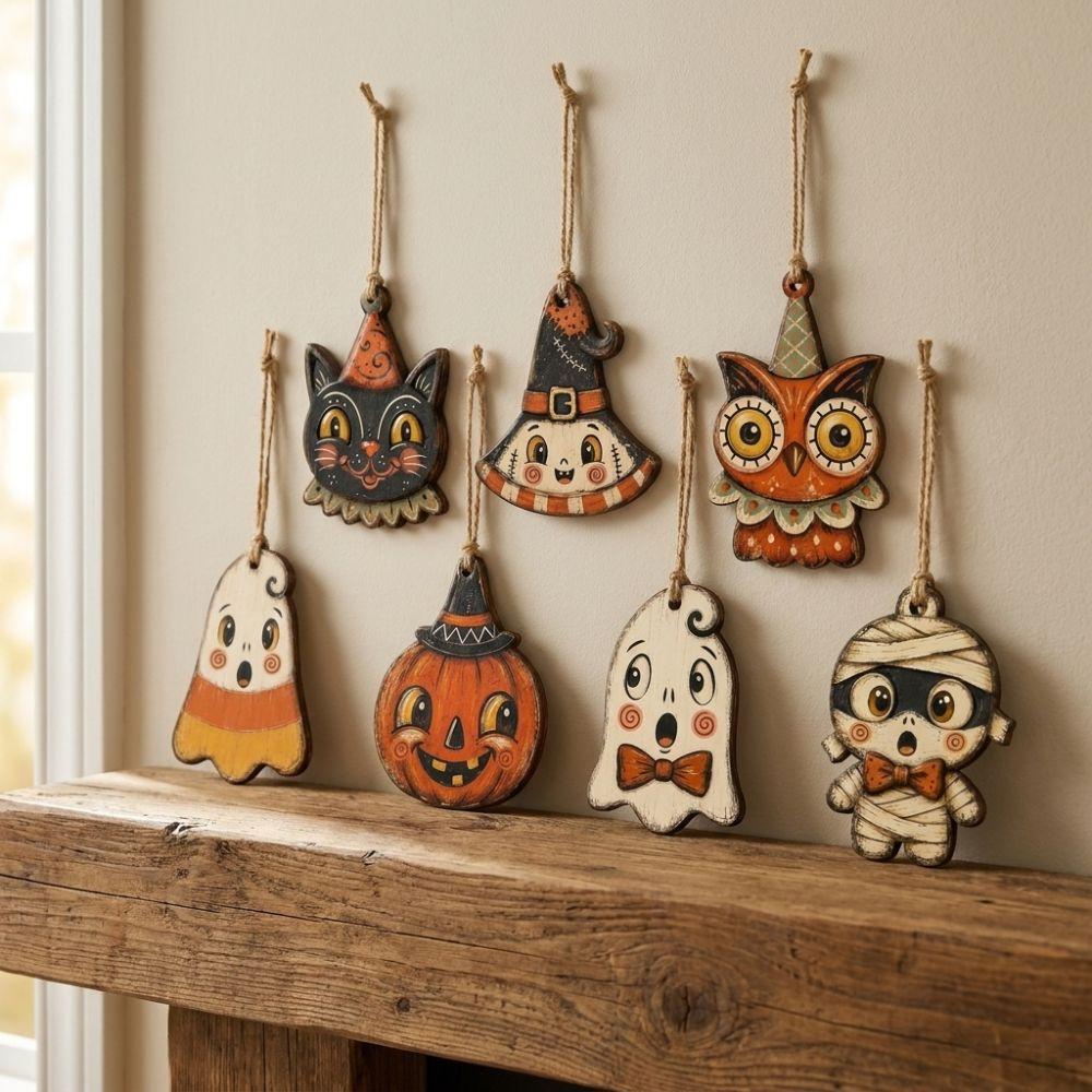 Trick or Treat Halloween Pumpkin Ghost Pendant Halloween Tree Hanging  Holiday Party