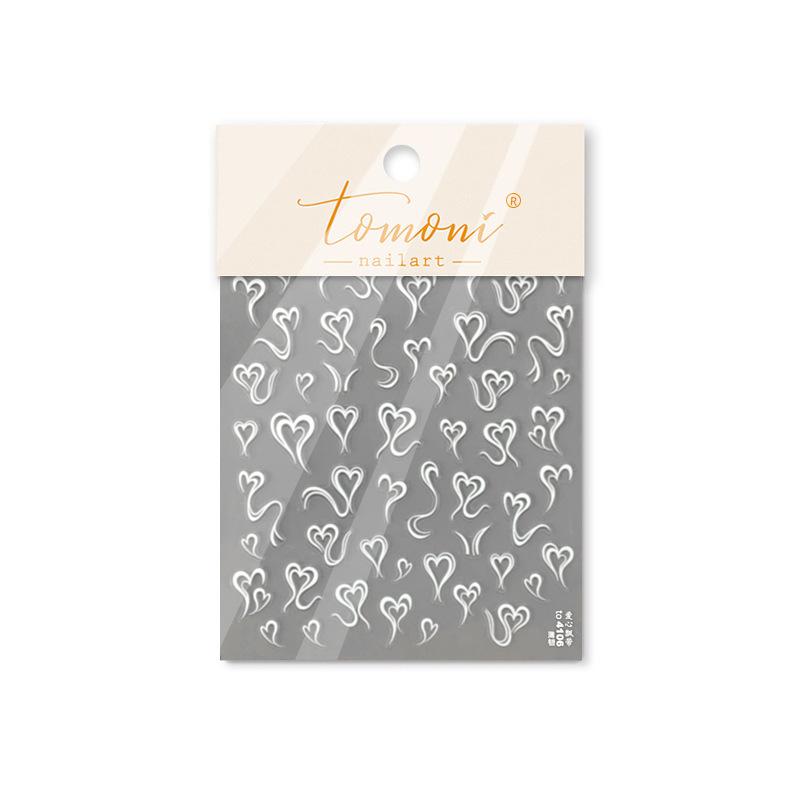 Thin Tough Love Ribbon Nail Sticker DIY Making Creative Decorative Stickers