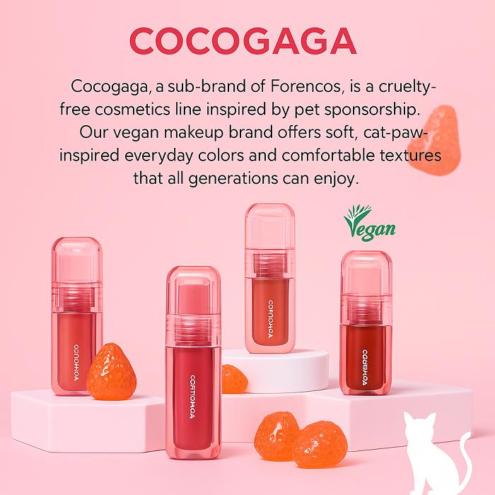 Daiso Cococaga by Forencos Nyang Jelly Glow Tint (01 Apricot Jelly