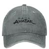 Gorra de Béisbol Merch Avatar El Último Maestro del Aire Vintage Desgastada Lavada Estilo Unisex Sombreros para Entrenamientos