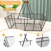 Iron Wire Fruit Basket Bowl Storage Stand Centerpiece,Counter Display Organizer Vegetable Holder for