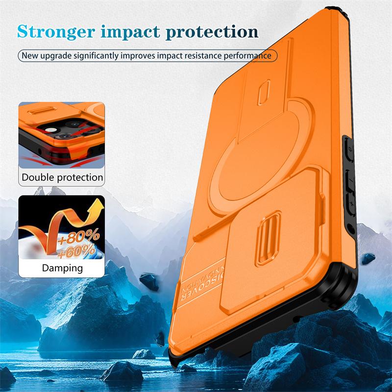Armor Shockproof Case For Moto G Stylus 2026 G Play Power 5G 2026 Cover Magnetic Wireless Chraging Fold Stand Fundas