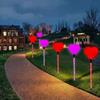 Solar-Powered Santa Claus Solar Lights Cartoon Holiday Decoration Lights  Xmas Party Decorations