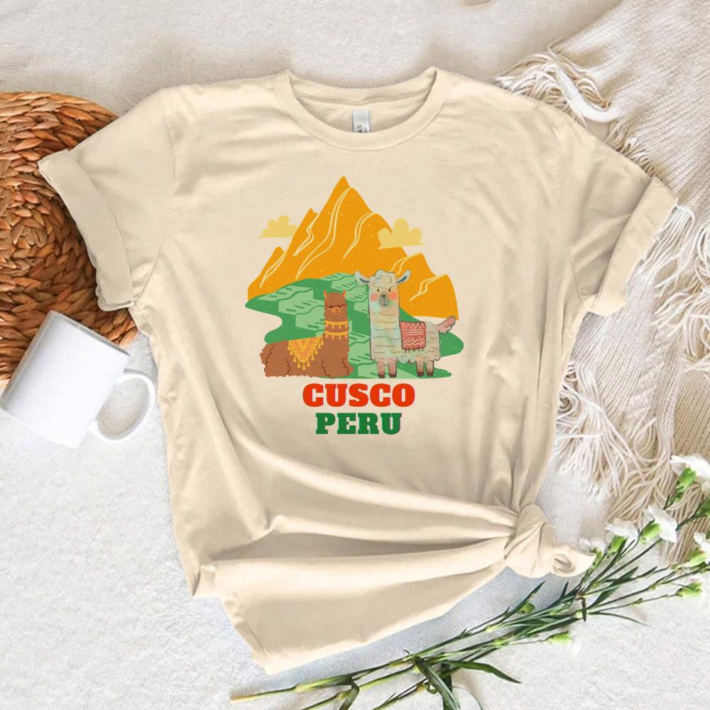 Peru T Shirt Women Designer Tee Girl Y2k Designer Unisexga Clothing