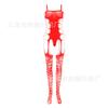 Sex underwear Sexy suspender underwear One-piece open-file leaking hip net suit One-piece net socks Stockings