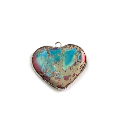 Necklace Pendant DIY Craft Heart Stone Decoration Anklet Earring Jewelry Making Finding Handmade Accessory