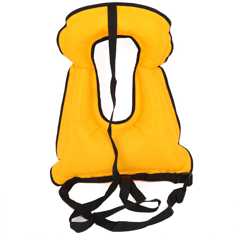 Chaleco Salvavidas Inflable para Adultos Chaleco Salvavidas Natación Snorkel Surf Paseos en Barco Chaquetas(Amarillo)