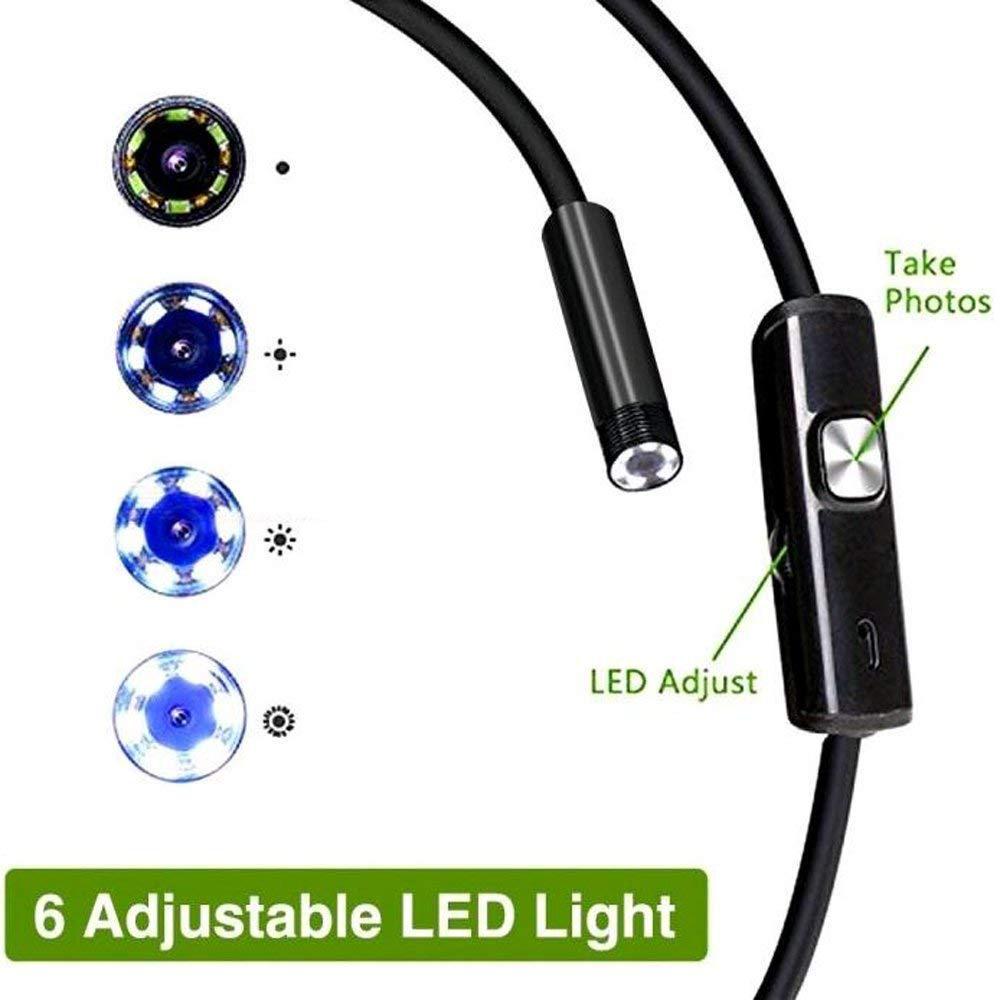 Three-in-One Type-C/MicroUSB Endoscope for Android Phones, 5.5mm, 1m/2m Industrial Scope