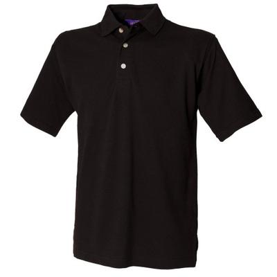 Mens Classic Plain Polo Shirt With Stand Up Collar